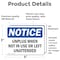 Signmission Unplug When Not In Use Or Left Unattended, 5 in W x Rectangle, Vinyl Decal OS-2PACK-NS-D-35-L-18779 - alternate 4